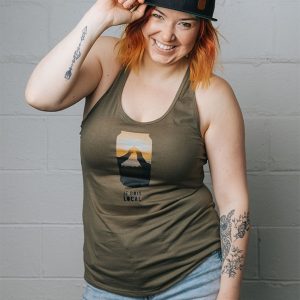 Camisole kaki coucher de soleil